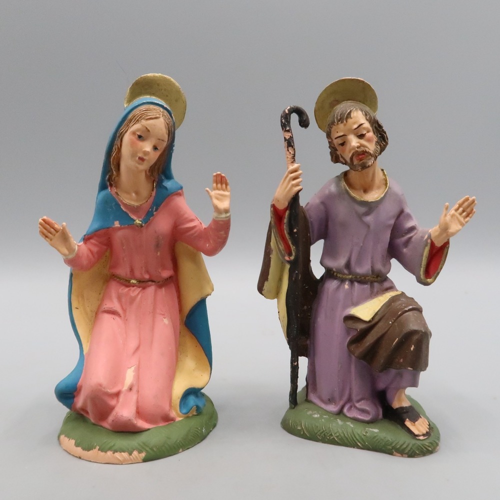 Vintage Fontanini Nativity Mary & Joseph Depose Italy Replacement